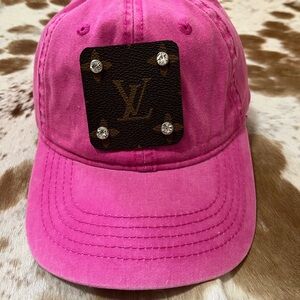 Pink Designer Cap with Logo Patch